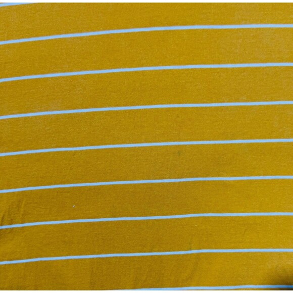 Aeropostale Mens Yellow Polo Shirt Cotton Horizontal Striped Embroidered Logo XL - Picture 16 of 16